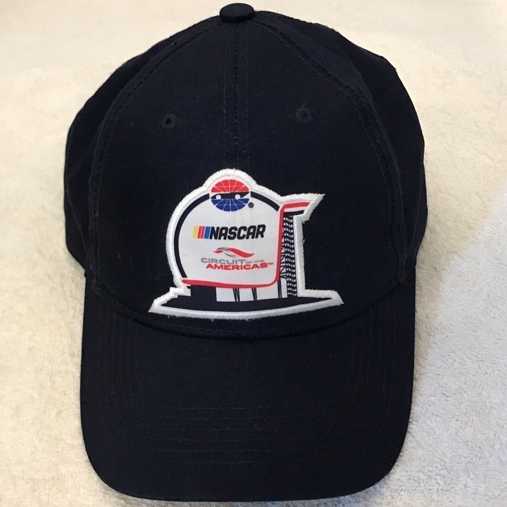 Circuit of the Americas NASCAR Adjustable Navy Blue Racing Cap